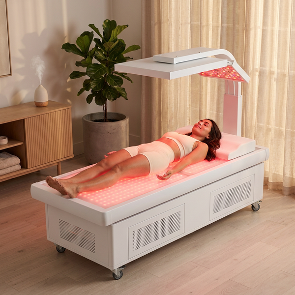 Red Light Therapy Bed Engineered for Full-Body Treatment, Medical-Grade LEDs, Height-Adjustable Canopy, Professional Results