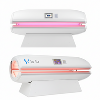 Red Light Therapy Capsule Built for Full-Body Wellness, 600W Medical-Grade LEDs, Touchscreen Control, Clamshell