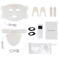 LED Light Therapy Mask Built for Professional Results, Medical Grade Silicone, Tri-Spectrum LEDs, Timer Control
